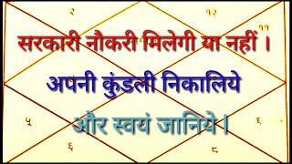 आपकी कुंडली मे सरकारी नौकरी का योग है या नहीं। आसानी से अपनी कुंडली से स्वयं जानेँ।