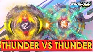 THUNDER VS THUNDER! ZEUTRON Z2 VS ZILLION ZEUS BATTLE BEYBLADE BURST