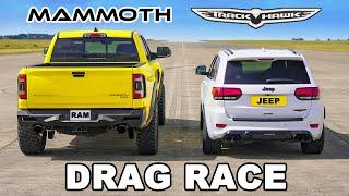 Jeep Trackhawk v Hennessey Mammoth: DRAG RACE