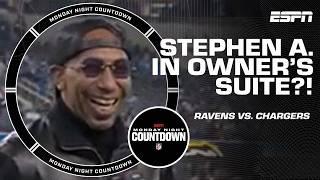 Stephen A. will be in the owner's suite to watch Ravens vs. Chargers  | Monday Night Countdown