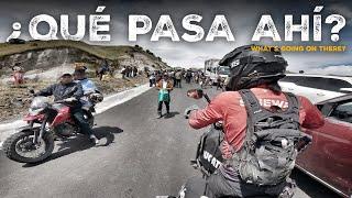 I find ROADS CUT OFF in ECUADOR due to something UNEXPECTED E03 AROUND THE WORLD MOTORCYCLE SINEWAN