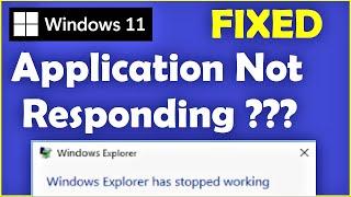 Application Not Responding Windows 11 [ How to Fix ] App Hanging ???