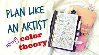 White Space Planning Using Color Theory in a Personal Planner || Plan Like an Artist Series