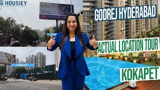 Godrej Kokapet Project | Actual Location Tour | Godrej Properties Hyderabad