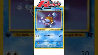 Squirtle Pokemon Trading Cards Pokedex #007 Part 1