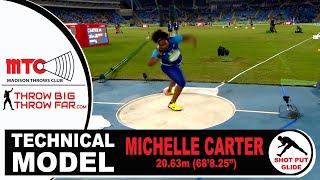 MICHELLE CARTER GLIDE SHOT PUT Breakdown