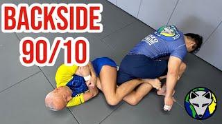 Perpendicular Armbar ️ Backside 90/10 #rollwiththefox S:6-Ep:39