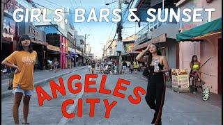 Red Walking Street is Waking Up | Girls, Bars & Sunset in Angeles City