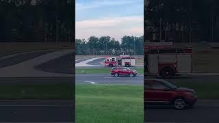 Dawson County Emergency Services Engine 3 responding part 2 making a u turn