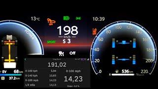 Toyota RAV4 2.5 Plug-In Hybrid acceleration 0-60 mph 0-100 km/h top max speed GPS 1/4 mile PHEV kph