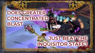 Is the Inquisitor Staff Useless Because of G. Concentrated Blast? Testing on Bosses & Slayer