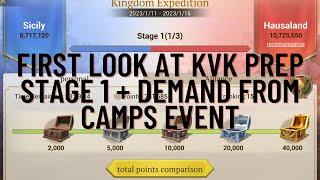 First Look at KVK Prep Stage 1 + Demand from Camps Event | Game of Empires Warring Realms