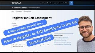 Self Employed | How to Register for Self Assessment Made Simple (Step by Step Tutorial)