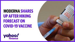 Moderna shares up after hiking forecast on Covid-19 vaccine