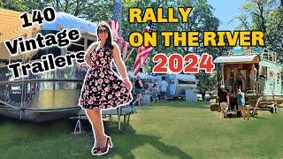 Explore Vintage Trailers: 2024 Rally On The River Caravans, RVs, Campers