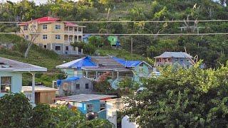 Driving through the village of L’Esterre, Carriacou