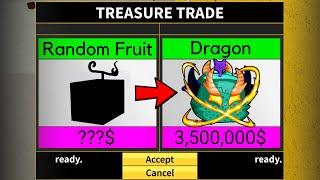 Random Fruit To Dragon in One Video! BEST Trades?  - Blox Fruits Updated