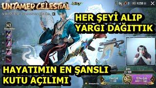HAYATIMIN EN ŞANSLI KUTU AÇILIMI !  YARGI DAĞITTIK BATUR GAME SOLO SQUAD PUBG MOBİLE