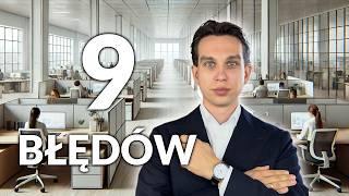 9 BŁĘDÓW w biurze, które rujnują Twój wizerunek PROFESJONALISTY