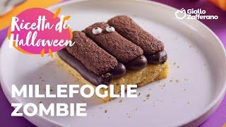 #ad  MILLEFOGLIE ZOMBIE - RICETTA SUPER GOLOSA di HALLOWEEN️