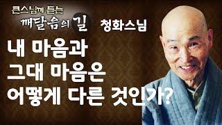 내 마음과 그대 마음은 어떻게 다른것인가? _ 청화스님 [큰스님께 듣는 깨달음의 길]