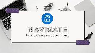 Navigate: How to make an appointment