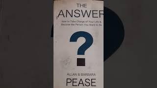 Allan & Barbara Pease books THE ANSWER how to take charge of your life and become the person want be
