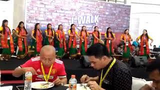 Bodo girls performing praise n worship in indonesia.