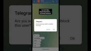 Best Way To Unblock Yourself On Telegram In 2023 #telegram #mttd