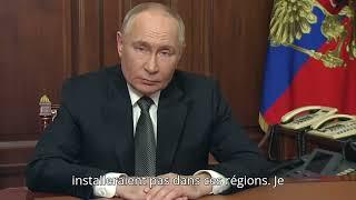 Vladimir Poutine menace de frapper les pays occidentaux