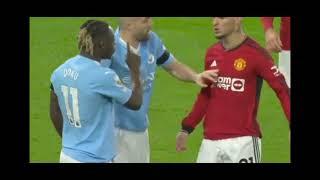 Antony vs Doku  Antony loses his mind #Manutd #Mancity #Fight