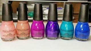 Best of Sinful Colors Collection Swatches