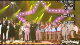 Dujun With Eunji At Music Bank Ending Half Year Moments Part 13