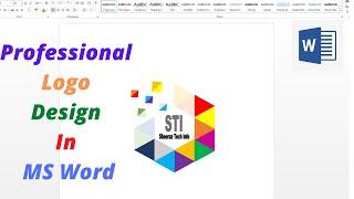 Create professional logo design using MS Word|Sheeraz Tech Info