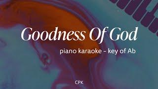 Goodness Of God - Jenn Johnson | Piano Karaoke [Key of Ab]