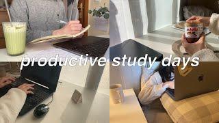 STUDY VLOG | productive days in my life, college student daily vlog