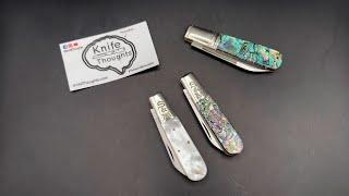 Cooper Cutlery Schatt & Morgan Barlows in Abalone and Pearl; SO good!