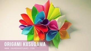 How to Make an Origami Flower ( Flor de Origami) | Origami Kusudama