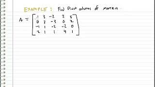 HOW TO FIND PIVOT OF MATRIX