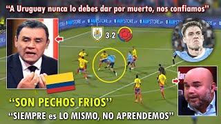 DESTROZADOS! PERIODISTAS COLOMBIANOS EXPLOTAN TRAS DERROTA con URUGUAY VS COLOMBIA 3-2 HOY