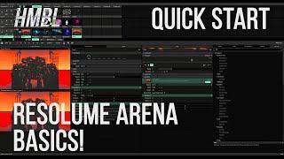 Resolume Arena Basics in 10 MINUTES | Quick Start Guide