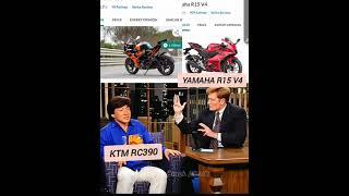 KTM RC 390 Vs Yamaha R15 V4 #yelogkahaseaatehai #ktmrc390 #yamaha #indianbikes #ktmrc