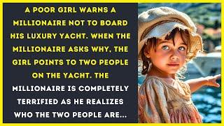 A poor girl warns a millionaire not to board his luxury yacht. When the millionaire asks why, the...