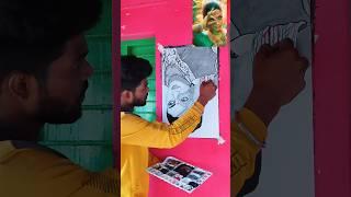 Peelings.. Rashmika Mandanna  Painting #art #youtubeshorts #trending #pushpa #india #shorts