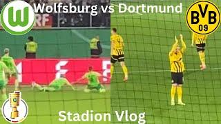 Wolfsburg vs Dortmund Stadion Vlog 2024 | Enges Duell im DFB Pokal