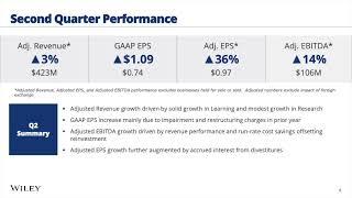 John Wiley & Sons WLY Q2 2025 Earnings Presentation