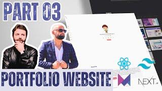 Build a Portfolio Website Using Next JS, Tailwind CSS & Framer Motion | Part 3