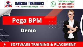 PEGA BPM DEMO  Full Length Video [ What Is Pega ] || Harsha Trainings