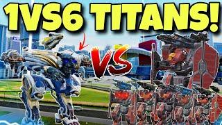  LUCHADOR VS ARTHURS 1VS6 TITANS BOSS FIGHT! || WAR ROBOTS ||