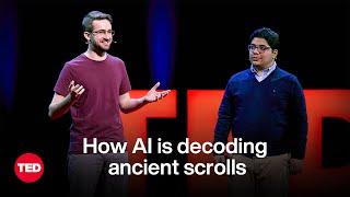 How AI Is Decoding Ancient Scrolls | Julian Schilliger and Youssef Nader | TED